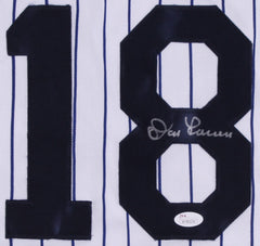 Don Larsen Signed Yankees Jersey (JSA) Pitched a Perfect Game 1956 World Series
