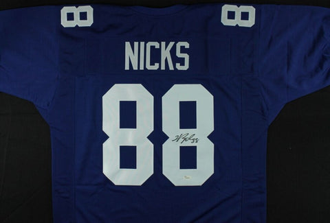 Hakeem Nicks Signed New York Giants Jersey (JSA COA) Wide Receiver U.N.C.