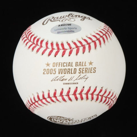 Frank Thomas Signed 2005 World Series Baseball (Schwartz COA) Chicago White Sox