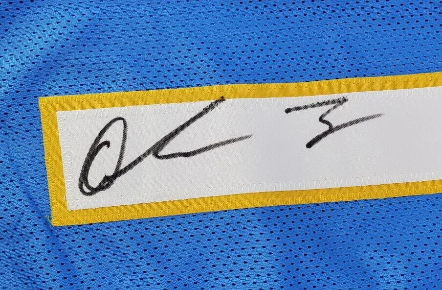 Quentin Johnston Signed San Diego Chargers Jersey (Beckett) 2023 1st R –