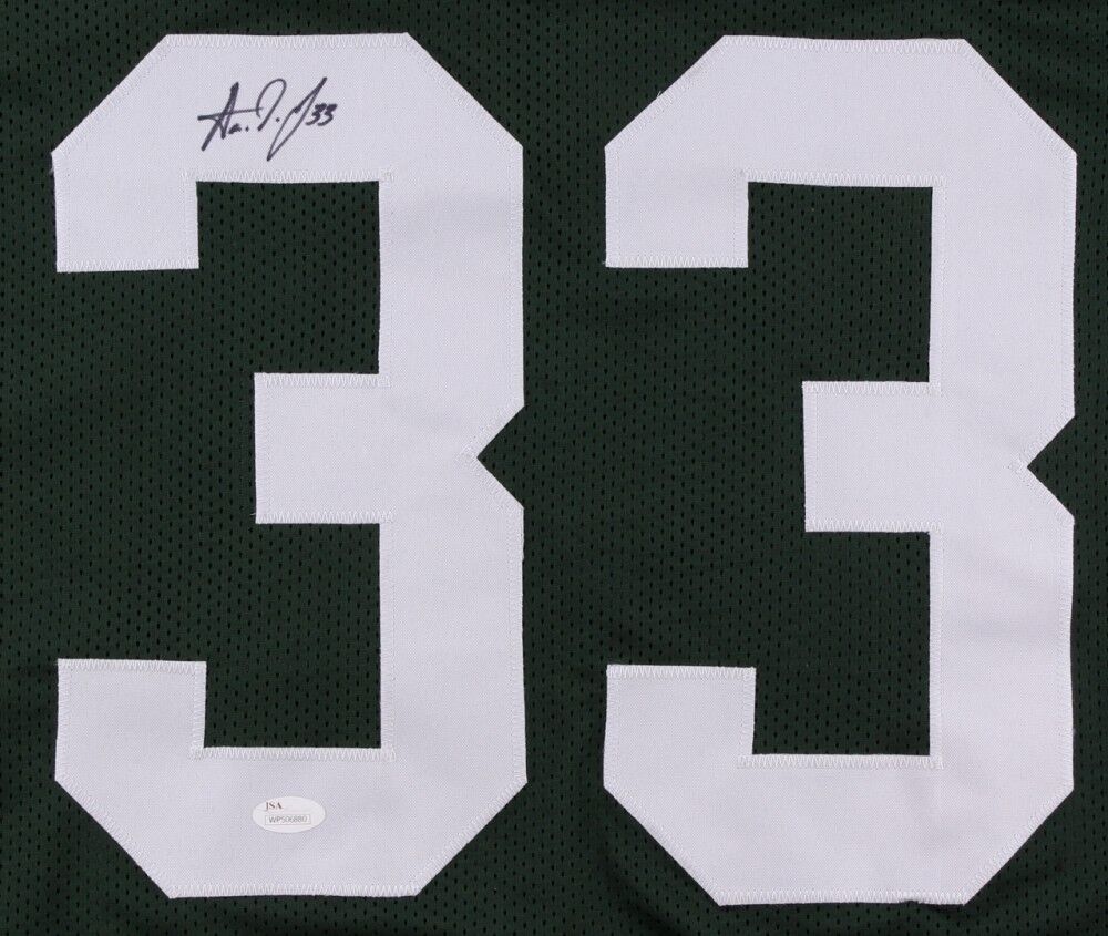 Aaron Jones Signed Packers Jersey (JSA COA) Green Bay 5th Round Pick 2 –