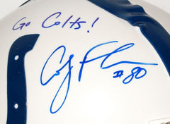 Coby Fleener Signed Colts Mini-Helmet Inscribed "Go Colts!" (PSA COA)