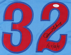 Dennis Martinez Signed Montreal Expos "El Presidente"Jersey Inscribed PG 7/28/91