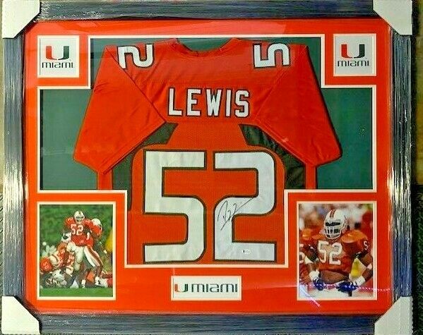 framed ray lewis jersey