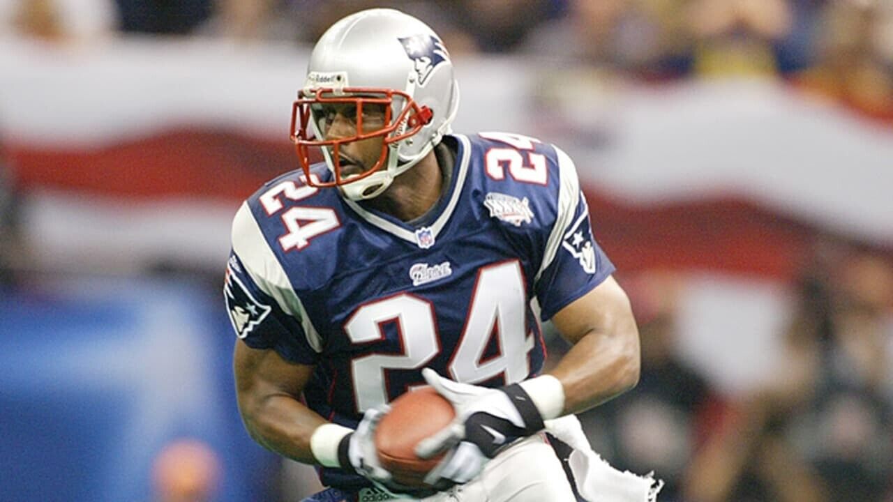 Ty Law Signed New England Patriot Jersey (Beckett) 3xSuper Bowl Champ / Def Back