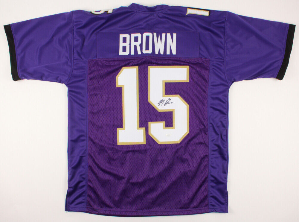 Marquise Brown Signed Baltimore Ravens Jersey (JSA Holo) 2019 1st Rd Draft Pick