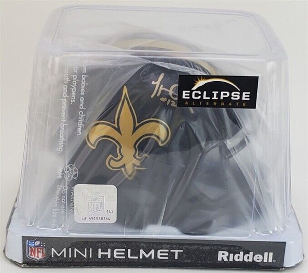 New Orleans Saints Marques Colston Signed Eclipse Mini Helmet Jsa