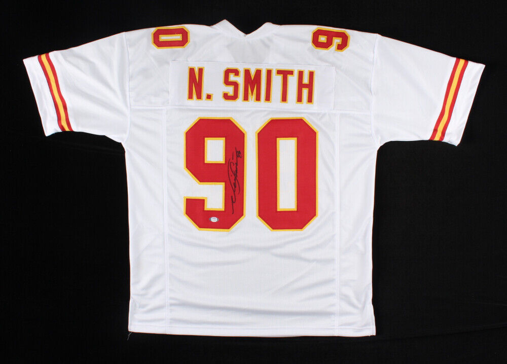Neil Smith Signed Kansas City Chiefs Jersey (PSA COA) 6×Pro Bowl Defen –