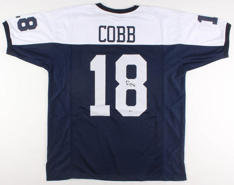 Randall Cobb Signed Dallas Cowboys Jersey (Beckett) 2014 Pro Bowl Wide Receiver