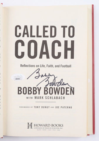 Bobby Bowden Signed "Called to Coach" Hardcover Book (JSA) Legendary F S U Coach