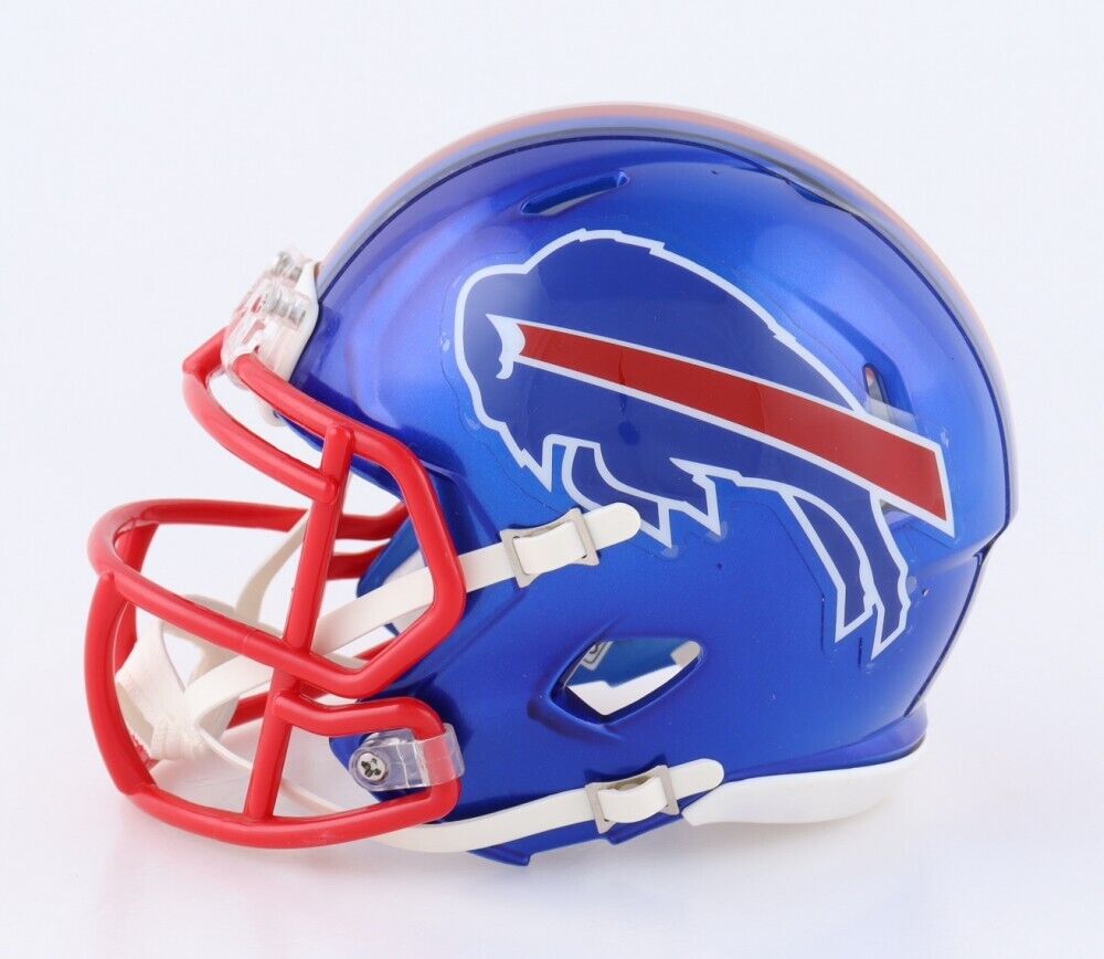 James Cook Buffalo Bills Flash Alternate Speed Mini Helmet (JSA) 2021 –