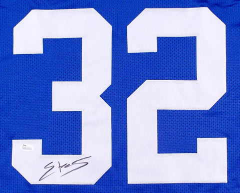 Edgerrin James Signed Indianapolis Colts Jersey (JSA COA)#4 Overall Pk 1999 Drft