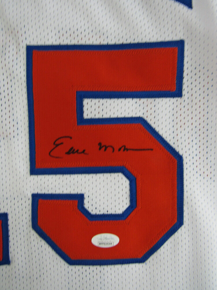 Earl Monroe Signed New York Knicks Jersey (JSA Hologram) 1973 World Champs