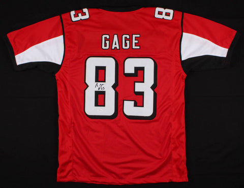 Russell Gage Signed Falcons Jersey (JSA Hologram)/ Atlanta 3rd Yr. Wide Receiver