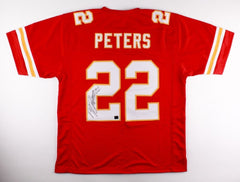 Marcus Peters Signed Chiefs Jersey (Peters Hologram) 2× Pro Bowl (2015, 2016)