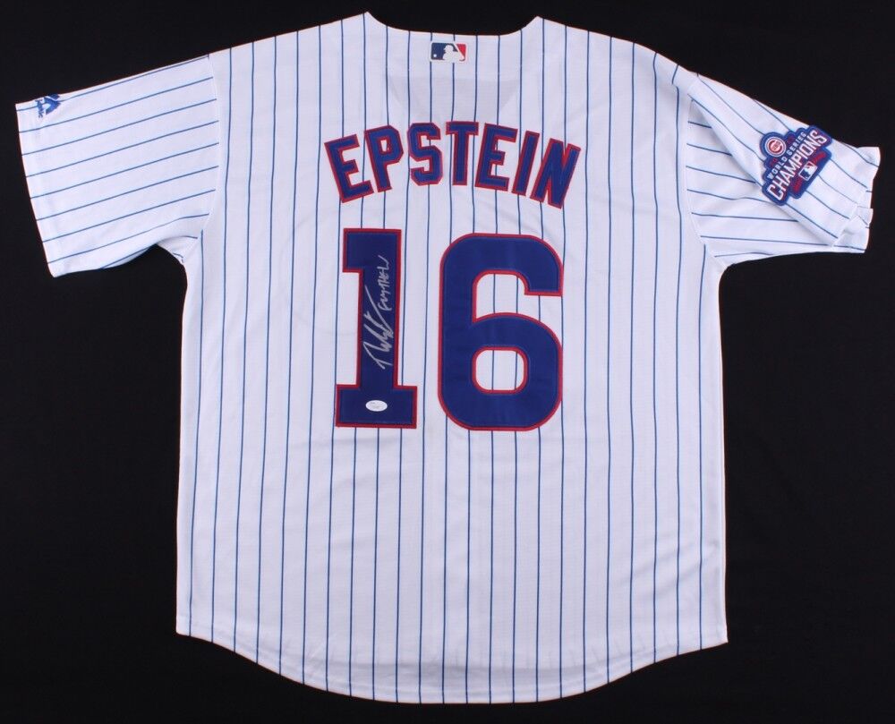 Theo Epstein Signed Cubs Jersey (JSA ) Chicago President of Baseball O –