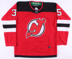 Cory Schneider Signed Devils Custom Jersey (Beckett)  New Jersey Goal Tender