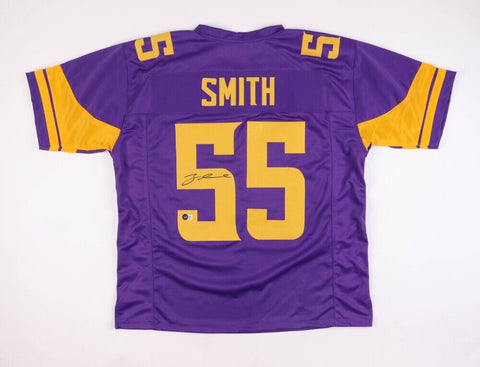 Za'Darius Smith Signed Minnesota Vikings Purple Color Rush Jersey (JSA COA) L.B.