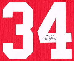 Carlos Hyde Signed Ohio State Buckeyes Red Home Jersey (JSA) 49ers Running Back