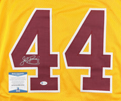 John Riggins Signed Washington Redskins Throwback Jersey (Beckett COA) HOF R.B.