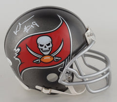Keyshawn Johnson Signed Tampa Bay Buccaneers Mini Helmet (JSA COA) Super Bowl 37