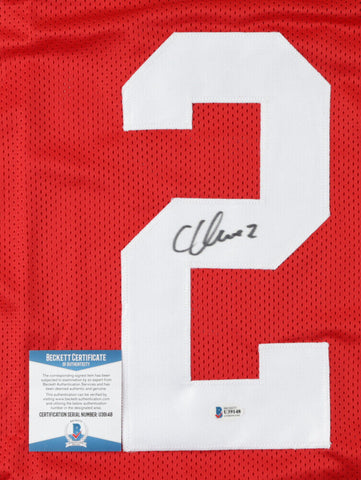 Chris Olave Signed Ohio State Buckeyes Jersey (Beckett COA) Senior Wide Reveiver