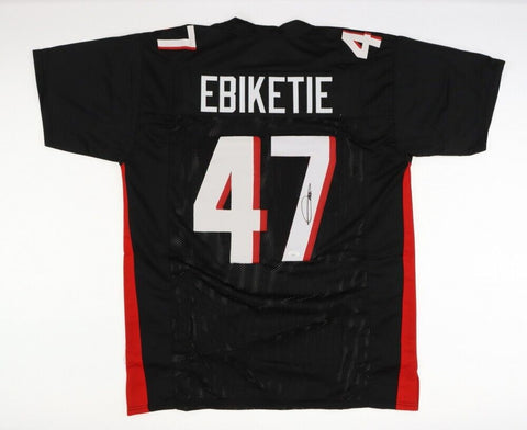 Arnold Ebiketie Signed Atlanta Falcons Black Home Jersey (JSA COA) Penn State LB