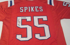 Brandon Spikes Signed Patriots Jersey Inscribed "Go Pats!" (JSA COA) Linebacker