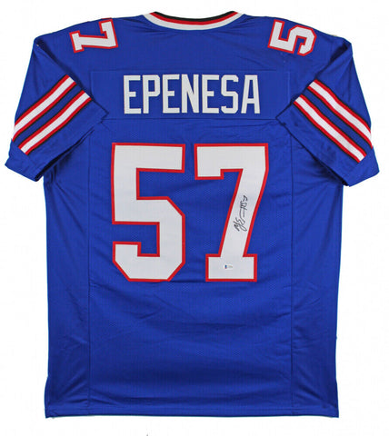 A. J. Epenesa Signed Buffalo Bills Jersey (Beckett COA) 2020 2nd Round Draft Pck