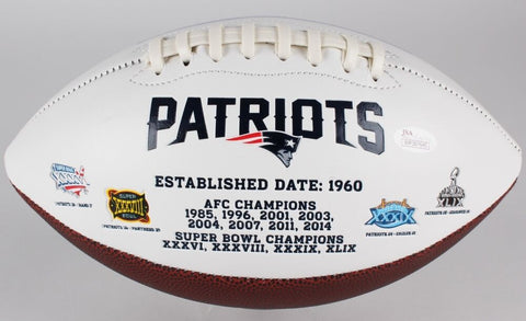 Dion Lewis Signed Patriots Logo Football (JSA COA) Super Bowl champion (LI)