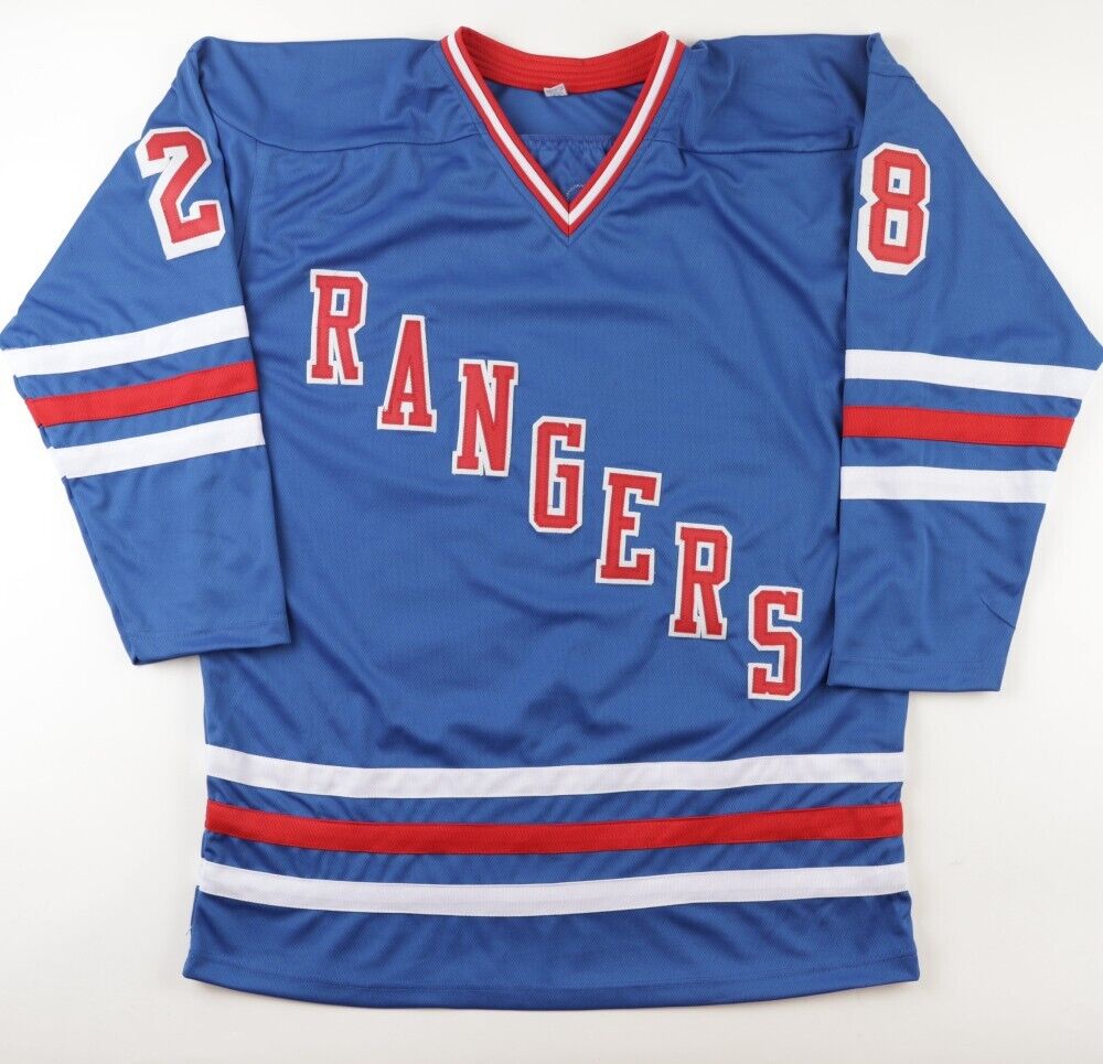 Original game worn Colorado Rockies NHL jersey, puck, autographed