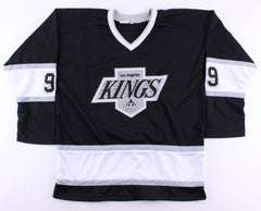 Bernie Nicholls Signed Kings Jersey (Beckett COA) Scored 475 NHL Goals !