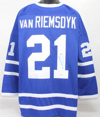 James van Riemsdyk Signed Maple Leafs Jersey (JSA) 2nd Overall Pick 2007 Draft