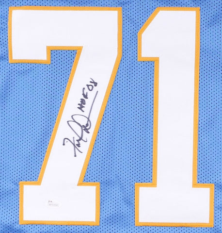 Fred Dean Signed Chargers Jersey Inscribed "HOF 08" (JSA COA) 2×Super Bowl Champ