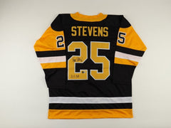 Kevin Stevens Signed Penguins Jersey (Beckett) Pittsburgh 2xStanley Cup Champion