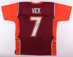 Michael Vick Signed Virginia Tech Hokies Orange Jersey (JSA) #1 Pick 2001 Draft