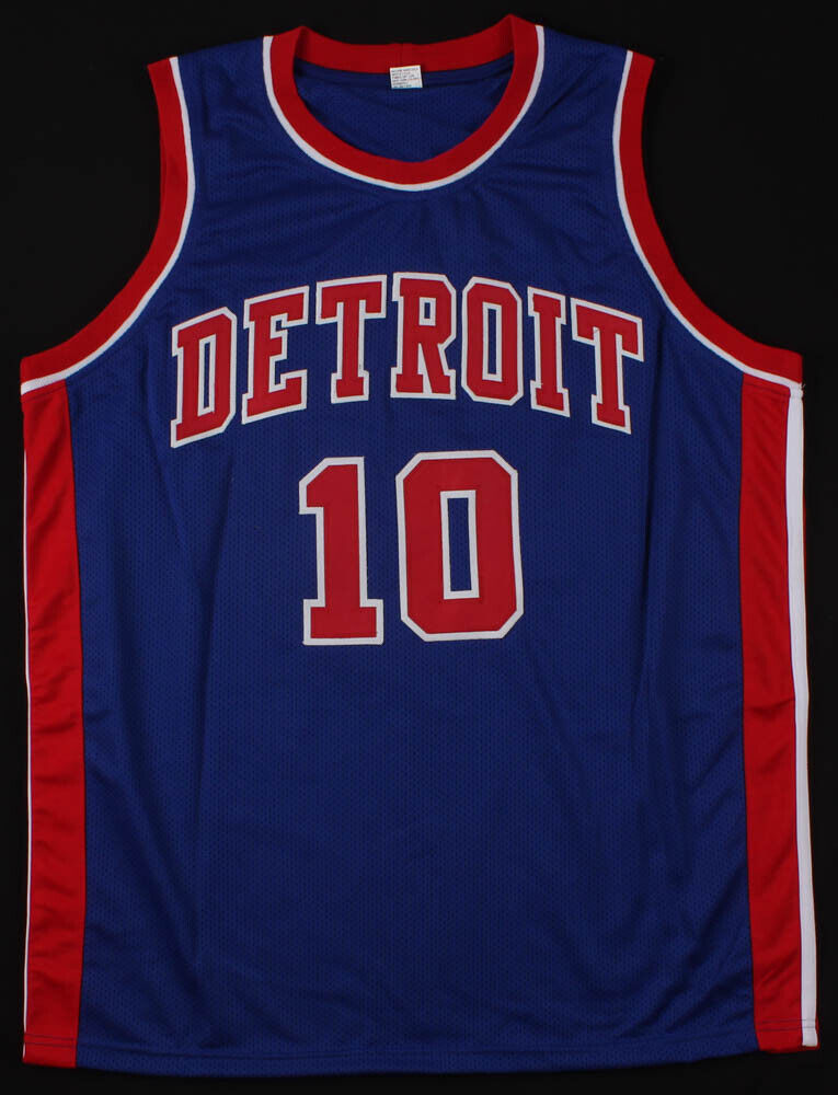Dennis Rodman Autographed and Framed Detroit Pistons Jersey