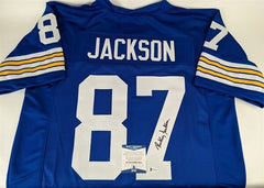 Rickey Jackson Signed Pitt Panthers Jersey (Beckett COA) New Orlean Saints L.B.