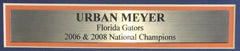 Urban Meyer Signed Florida Gators 11x14 Custom Framed Photo Display (Fanatics)