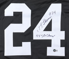 J T Thomas Signed Pittsburgh Steelers Jersey Inscribed "4x SB Champ" (Beckett)