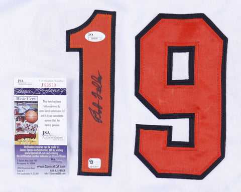 Bob Feller Signed Cleveland Indian Jersey (JSA COA) Hall of Fame 1962 / Pitcher