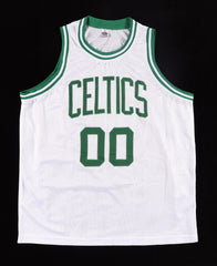 Robert Parish Signed Boston Celtics White Jersey (PSA COA) 4XNBA Champion Center