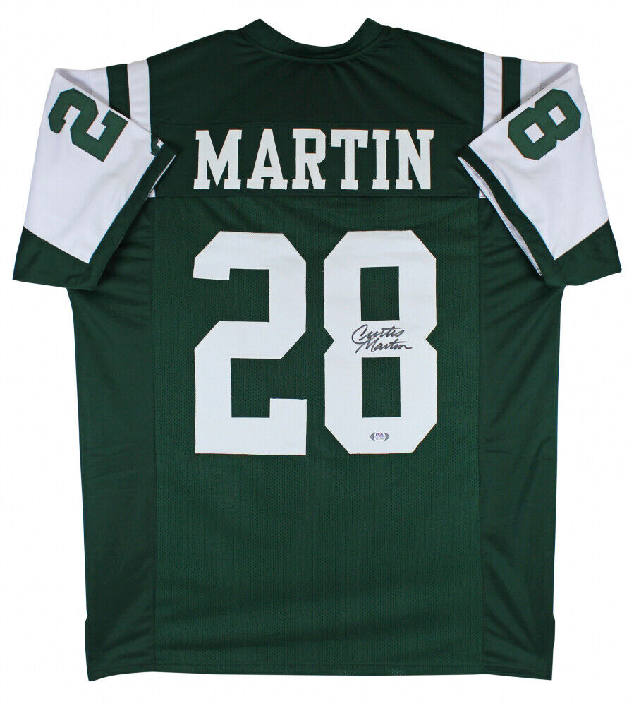 Curtis Martin Signed New York Jets Jersey (PSA COA) 5xPro Bowl Running Back