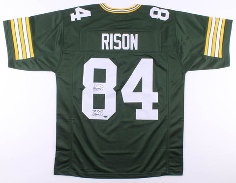 Andre Rison Signed Packers Jersey Inscribed "SB XXXI Champs" (Schwartz COA)