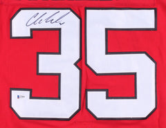 Cory Schneider Signed Devils Custom Jersey (Beckett)  New Jersey Goal Tender