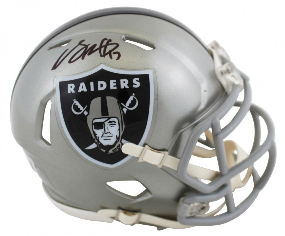 Davante Adams Las Vegas Raiders Autographed Riddell Flash