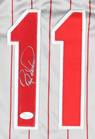 Barry Larkin Signed Cincinnati Red jersey (JSA) 12xAll Star Shortstop / HOF 2012
