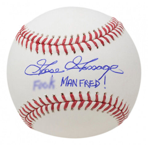 Goose Gossage Signed New York Yankees Baseball Inscrbd "F*** Manfred!" (Beckett)