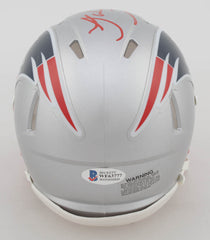 Jakobi Meyers Signed New England Patriots Speed Mini Helmet (Beckett COA) W.R.