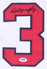 Dale Murphy Signed Atlanta Braves White Jersey (PSA COA) 2×NL MVP (1982,1983)